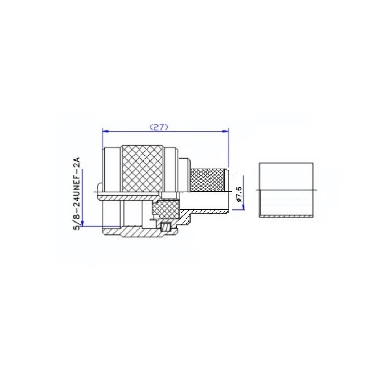 UHF male connector for RG213 - Image 2